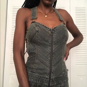 Y2K Zip Denim Jumpsuit by JLO by Jennifer Lopez